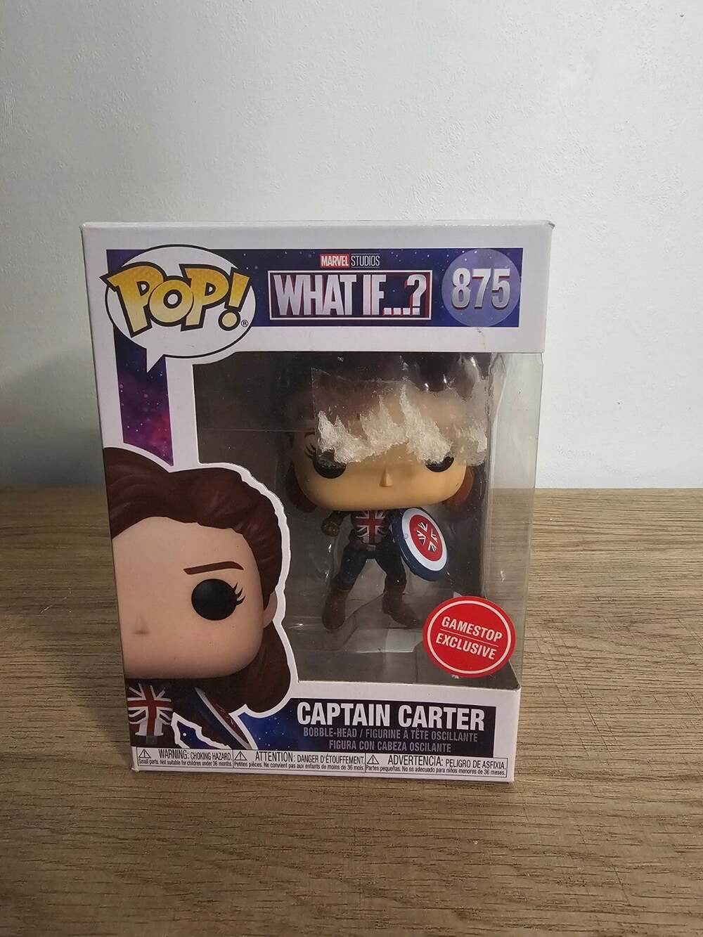 Funko Pop Marvel What If Captain Carter 875 Gamestop Exclusive
